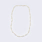 14K Multi Pearl Beaded Chain Collar Necklace