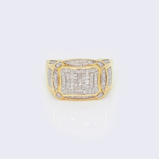 14K 0.65ct Diamond Statement Ring