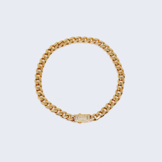 14K Yellow Gold Monaco Ankle Bracelet