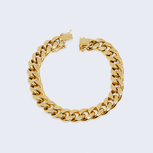 14K Solid Gold Miami Cuban Bracelet