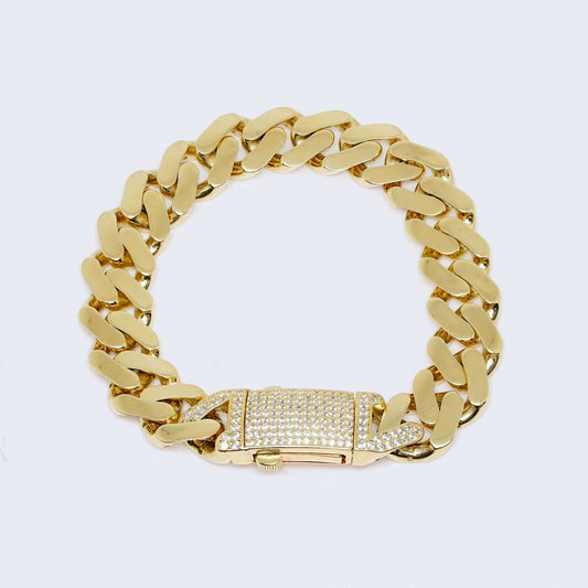 14K Gold Men’s Monaco Bracelet