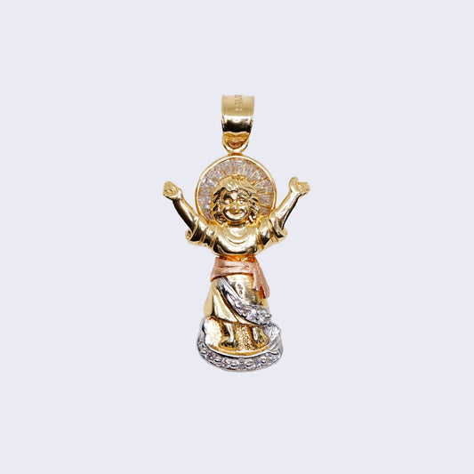 14K NINO DIVINO 3 TONE GOLD CHARM