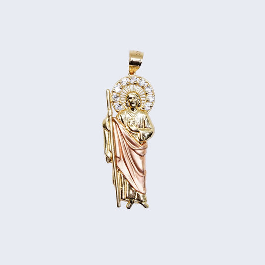 14K SAINT JUDES 3 TONE GOLD