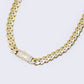 14K Miami Cuban Cubic Zirconia Chocker Set