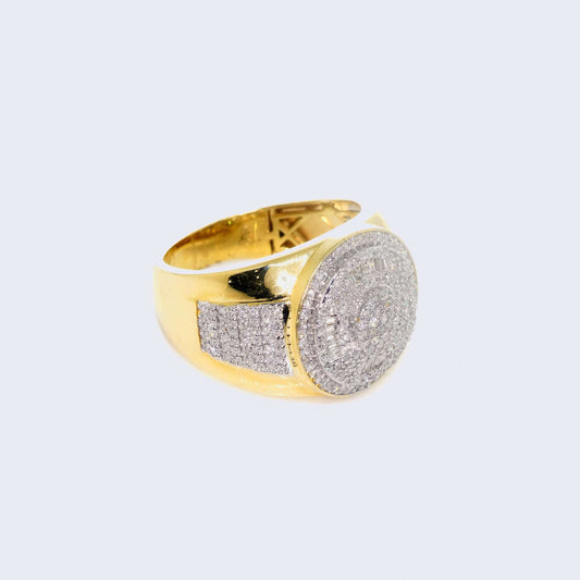 14K Gold Men’s Ring with 0.96 CT Diamonds