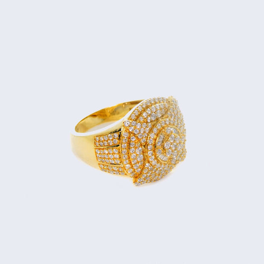 14K Men's Ring with 2.11ct Diamonds